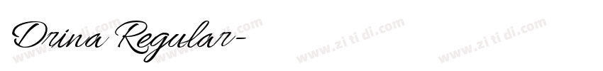Drina Regular字体转换